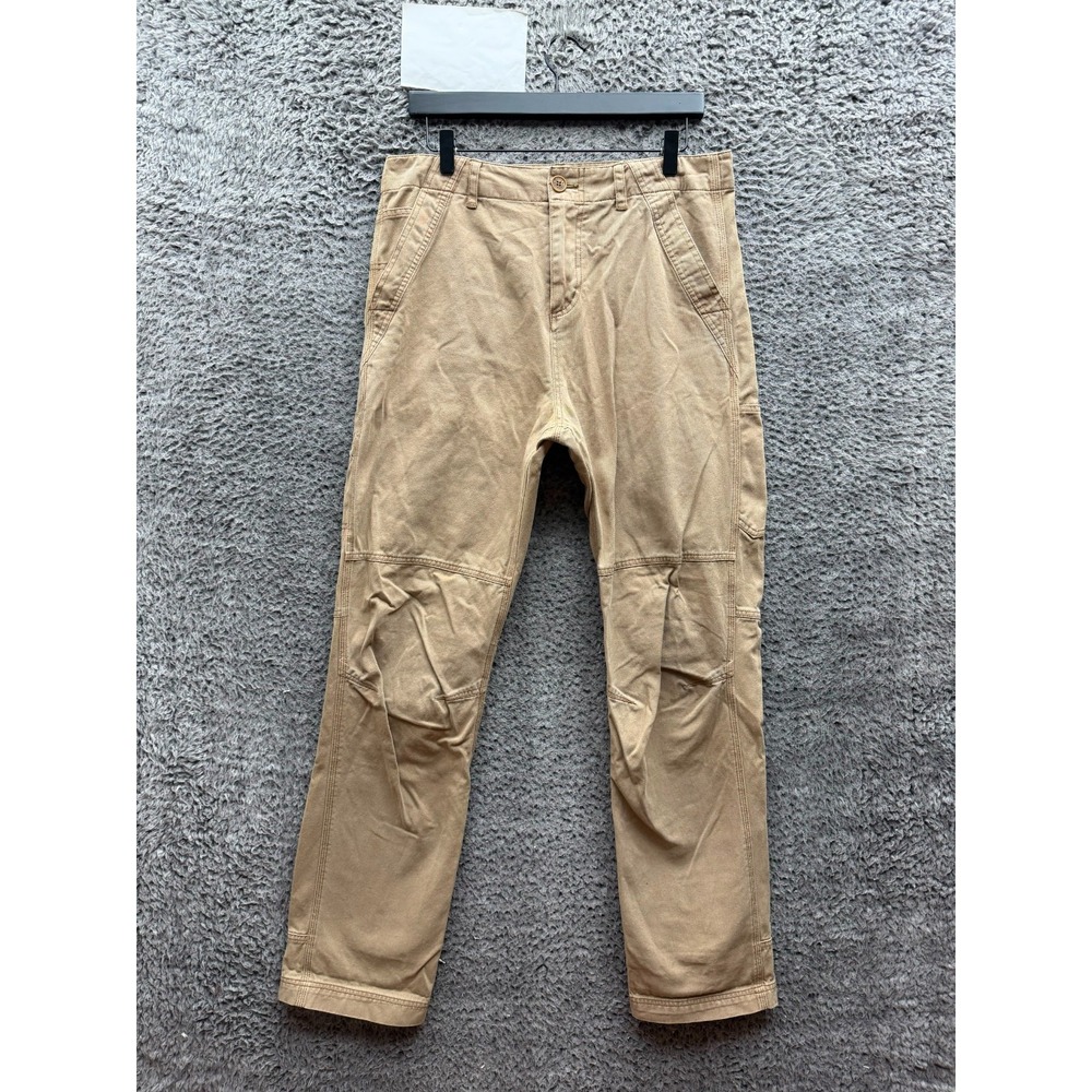 Zadig & Voltaire Park Cotton Straight Leg Utility Trousers Beige Mens Size 40